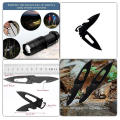 Amazon hot 14pcs portable camping gear and accessories knife led light, slingshot bracelet compass for hiking